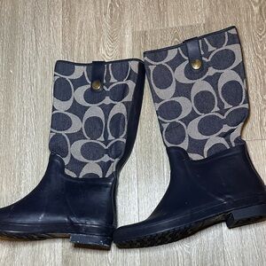 Unique Coach Boots Denim Style